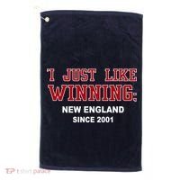I Just Like Winning New England Golf Towel thumb 0