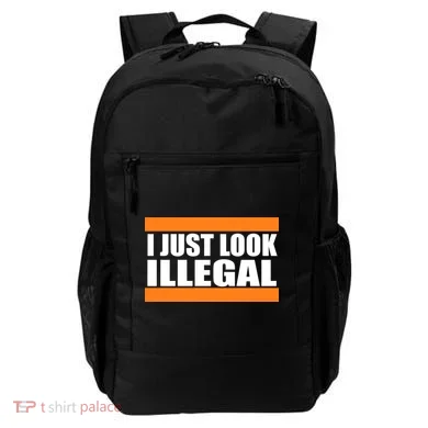 I Just Look Illegal Box Backpack