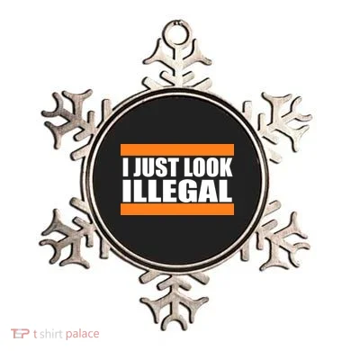 I Just Look Illegal Box Ornament
