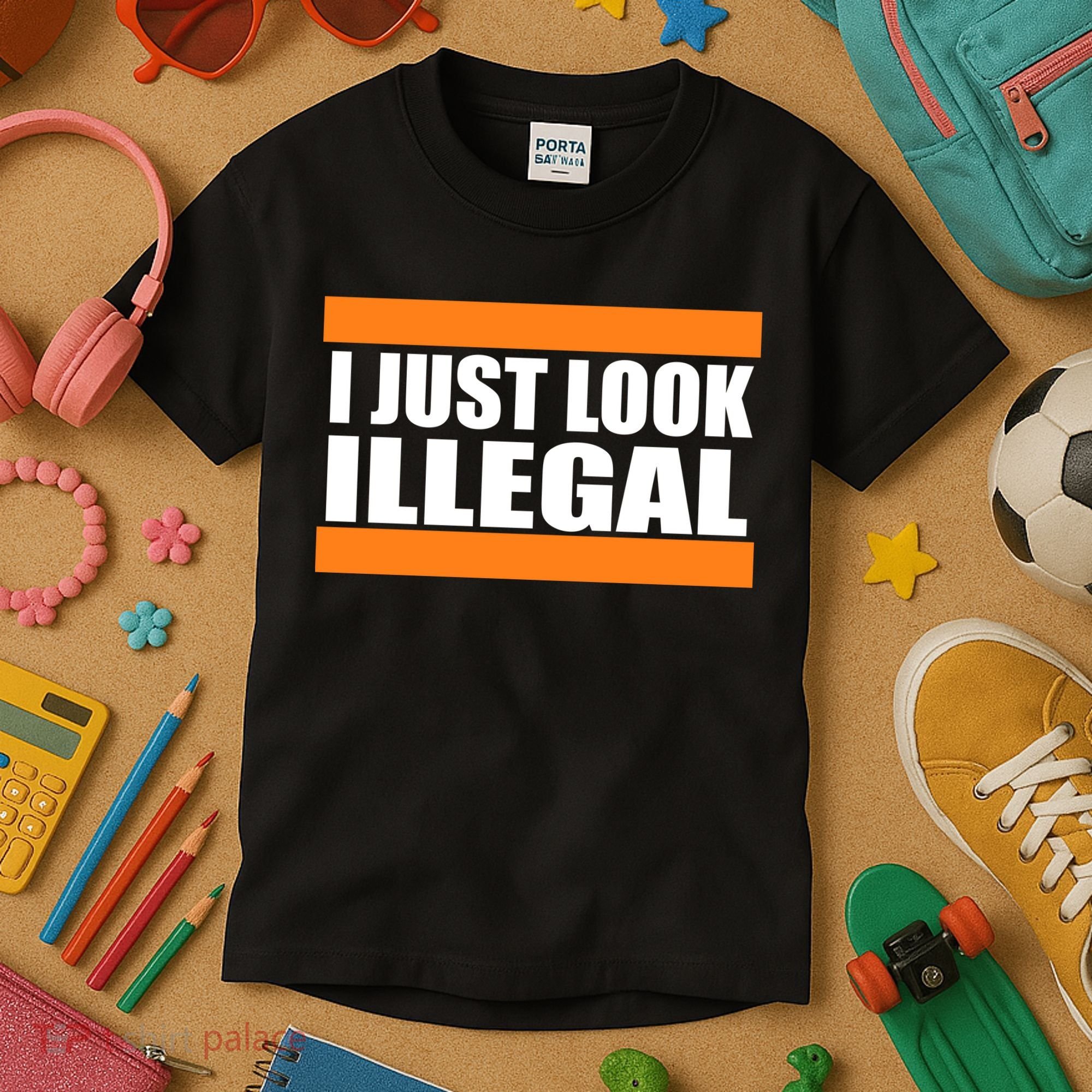 I Just Look Illegal Box Kids T-Shirt