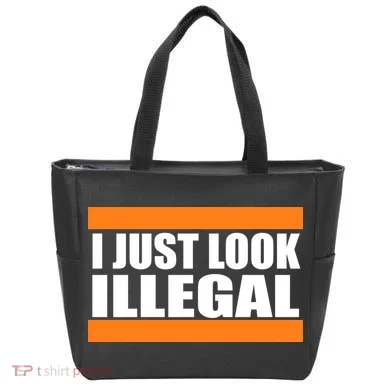 I Just Look Illegal Box Tote Bag