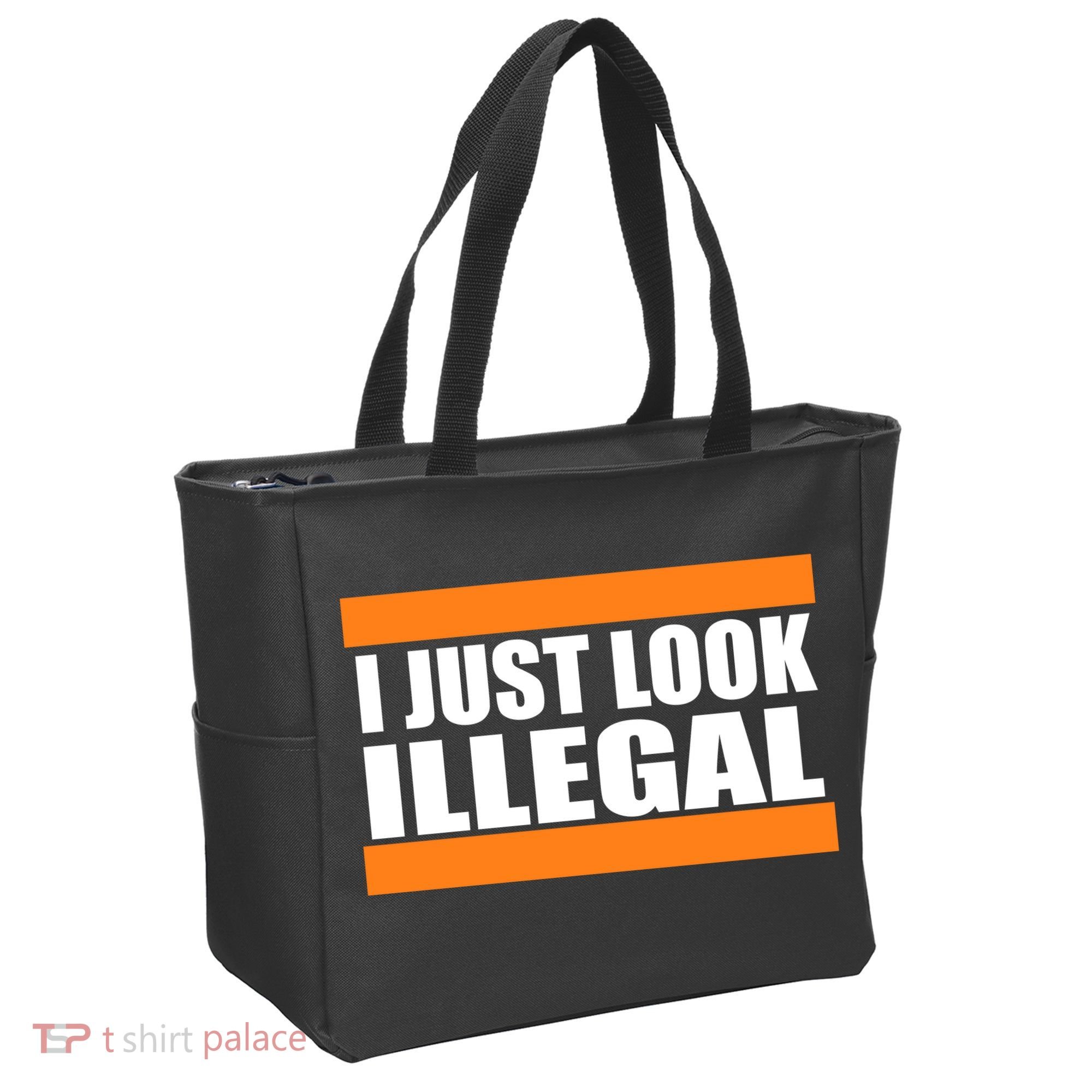 I Just Look Illegal Box Tote Bag
