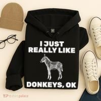 I Just Really Like Donkeys Ok Hoodie thumb 4