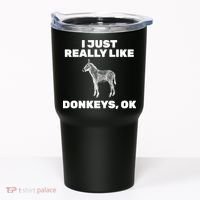 I Just Really Like Donkeys Ok Tumbler thumb 0