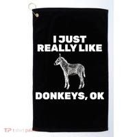 I Just Really Like Donkeys Ok Golf Towel thumb 0
