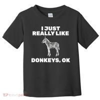 I Just Really Like Donkeys Ok Toddler T-Shirt thumb 0