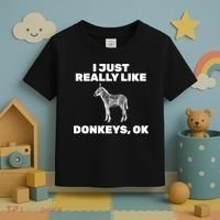 I Just Really Like Donkeys Ok Toddler T-Shirt thumb 3