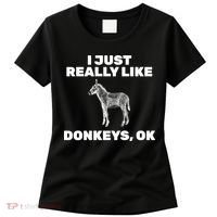 I Just Really Like Donkeys Ok Women's T-Shirt thumb 0