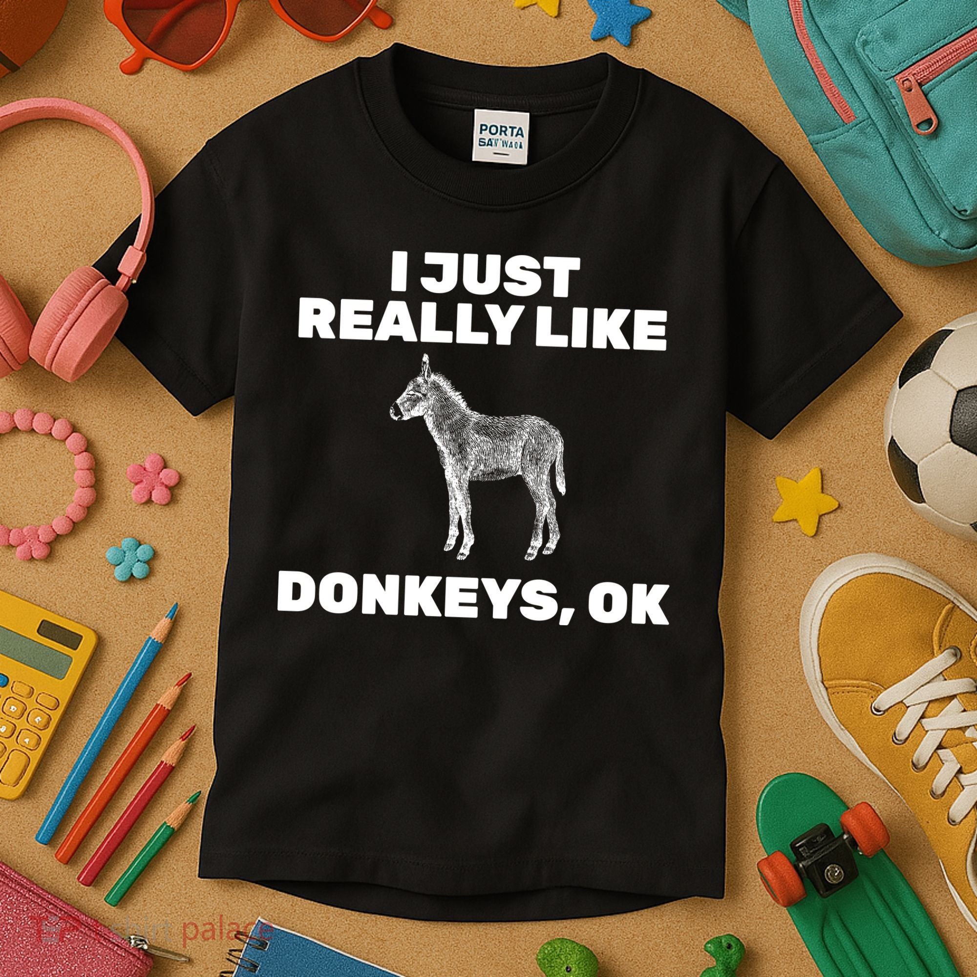 I Just Really Like Donkeys Ok Kids T-Shirt