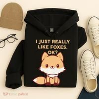 I Just Really Like Foxes OK Hoodie thumb 4