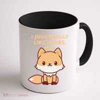 I Just Really Like Foxes OK Coffee Mug thumb 1