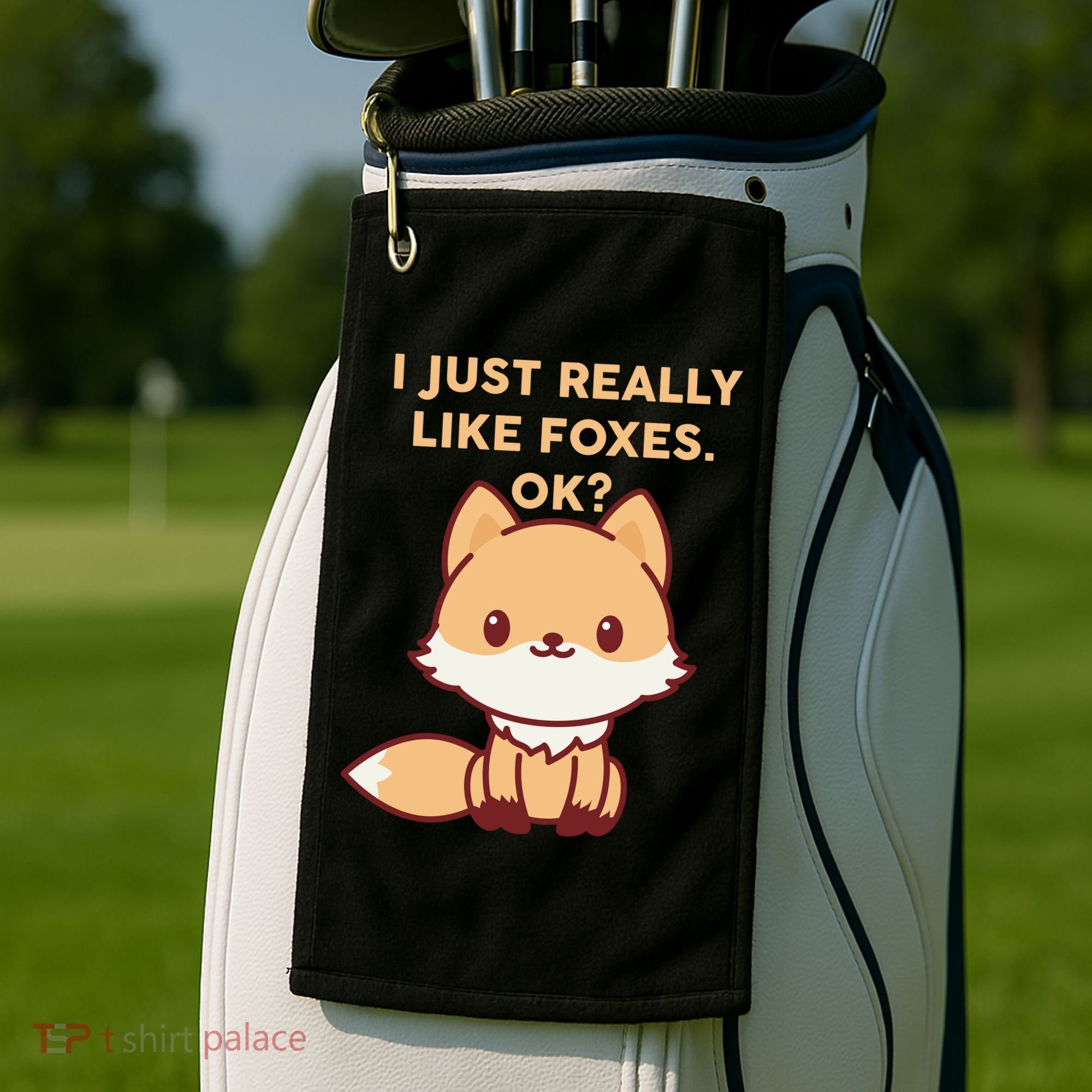 I Just Really Like Foxes OK Golf Towel