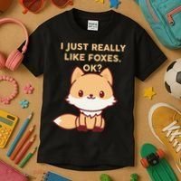 I Just Really Like Foxes OK Kids T-Shirt thumb 3