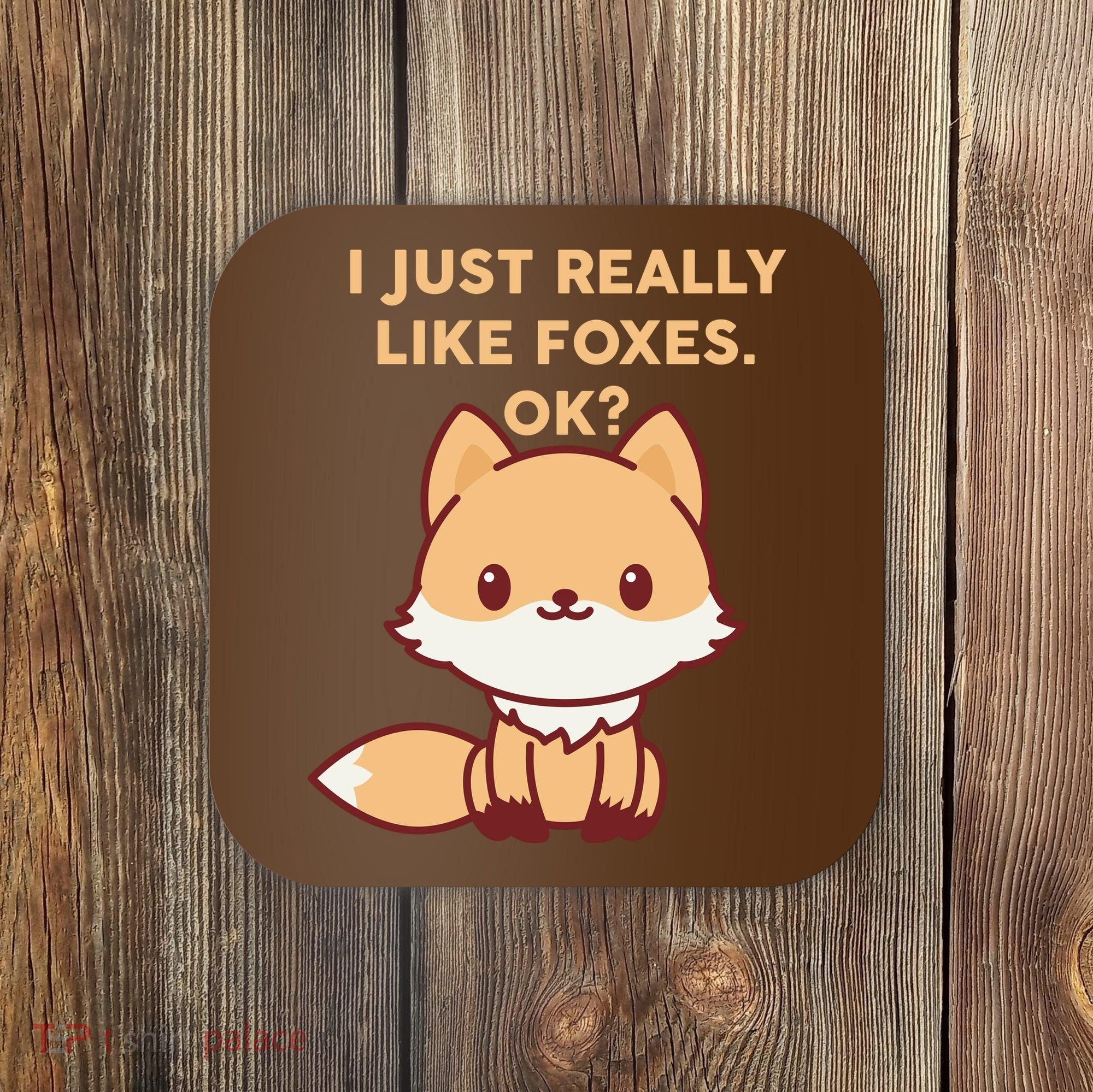 I Just Really Like Foxes OK Coaster