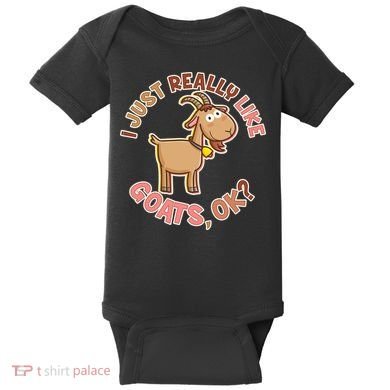 I Just Really Like Goats Ok? Baby Bodysuit