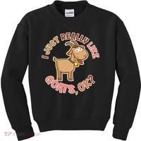 I Just Really Like Goats Ok? Kids Sweatshirt thumb 0