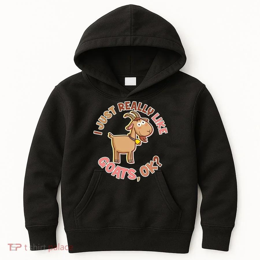 I Just Really Like Goats Ok? Kids Hoodie