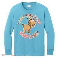I Just Really Like Goats Ok? Kids Long Sleeve Shirt thumb 0