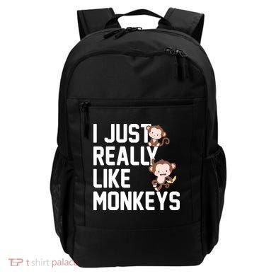 I Just Really Like Monkeys Backpack