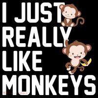 I Just Really Like Monkeys Backpack thumb 2