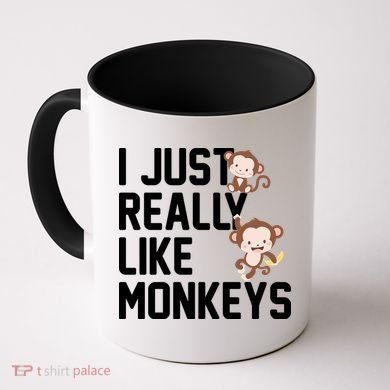 I Just Really Like Monkeys Coffee Mug