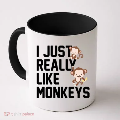 I Just Really Like Monkeys Coffee Mug