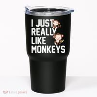 I Just Really Like Monkeys Tumbler thumb 0