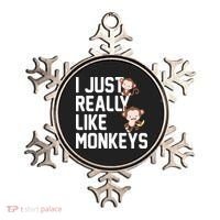 I Just Really Like Monkeys Ornament thumb 0