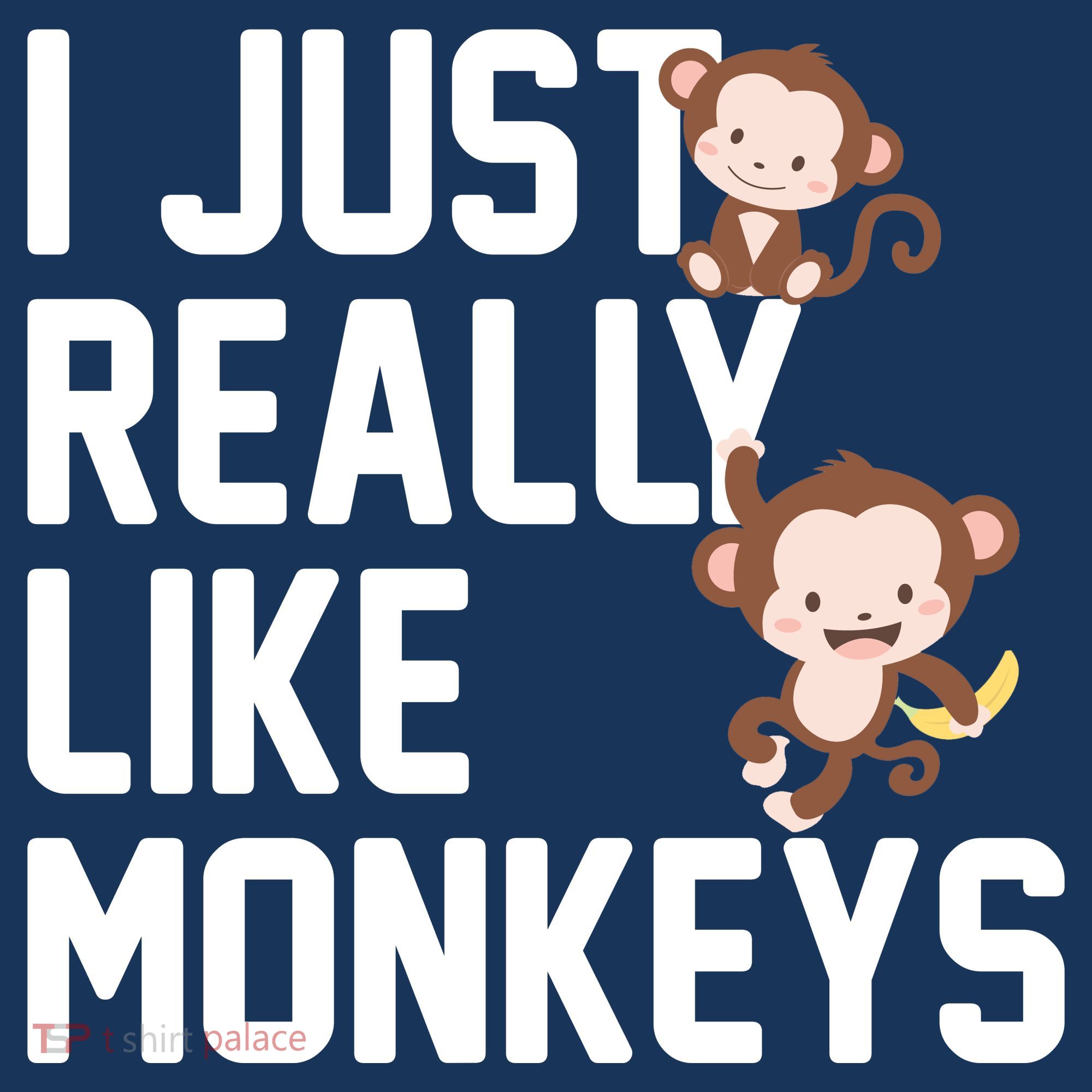 I Just Really Like Monkeys Doggie Tank