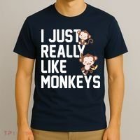 I Just Really Like Monkeys T-Shirt thumb 3