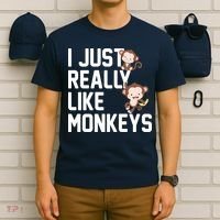 I Just Really Like Monkeys T-Shirt thumb 6