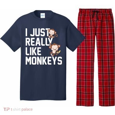 I Just Really Like Monkeys Pajama Set