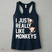 I Just Really Like Monkeys Women's Tank Top thumb 3