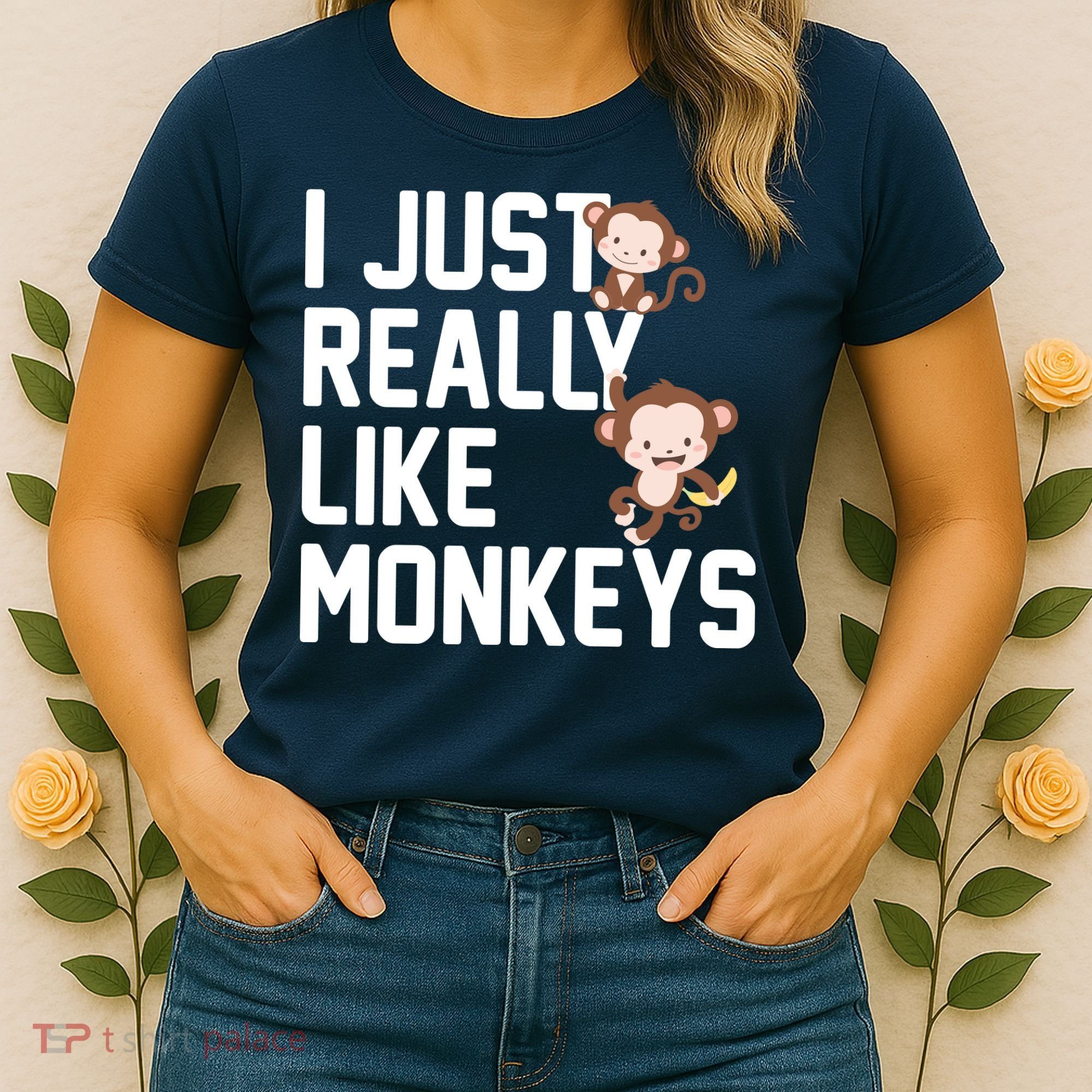 I Just Really Like Monkeys Women's T-Shirt