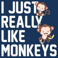 I Just Really Like Monkeys Women's T-Shirt thumb 6