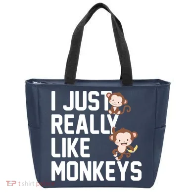 I Just Really Like Monkeys Tote Bag