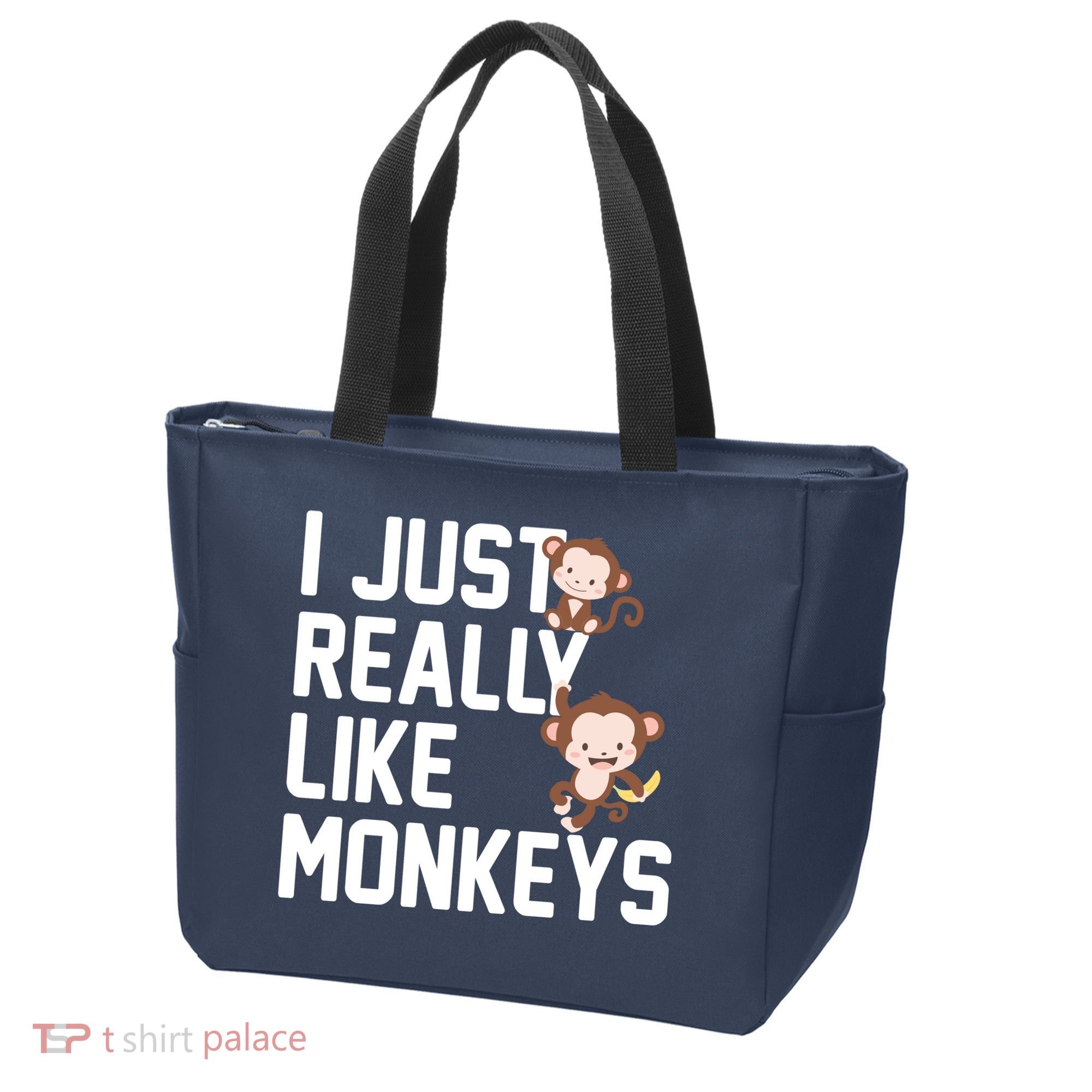 I Just Really Like Monkeys Tote Bag