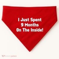 I Just Spent 9 Months on the Inside USA-Made Doggie Bandana thumb 0