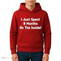 I Just Spent 9 Months on the Inside Kids Hoodie thumb 4