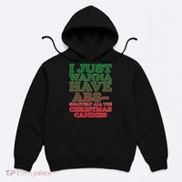 I Just Want Abs Christmas Candles Hoodie thumb 0