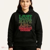 I Just Want Abs Christmas Candles Hoodie thumb 5