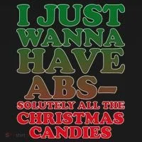 I Just Want Abs Christmas Candles Hoodie thumb 2