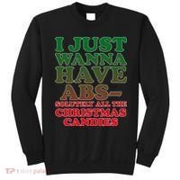 I Just Want Abs Christmas Candles Sweatshirt thumb 0