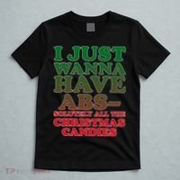 I Just Want Abs Christmas Candles T-Shirt thumb 5