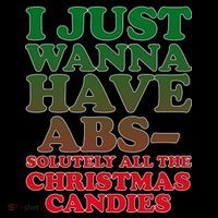I Just Want Abs Christmas Candles T-Shirt thumb 7