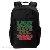I Just Want Abs Christmas Candles Backpack thumb 0