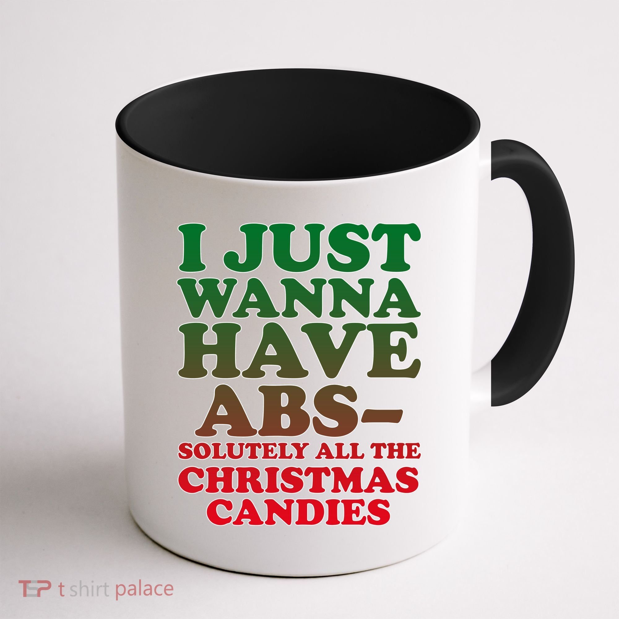 I Just Want Abs Christmas Candles Coffee Mug