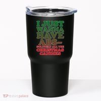 I Just Want Abs Christmas Candles Tumbler thumb 0
