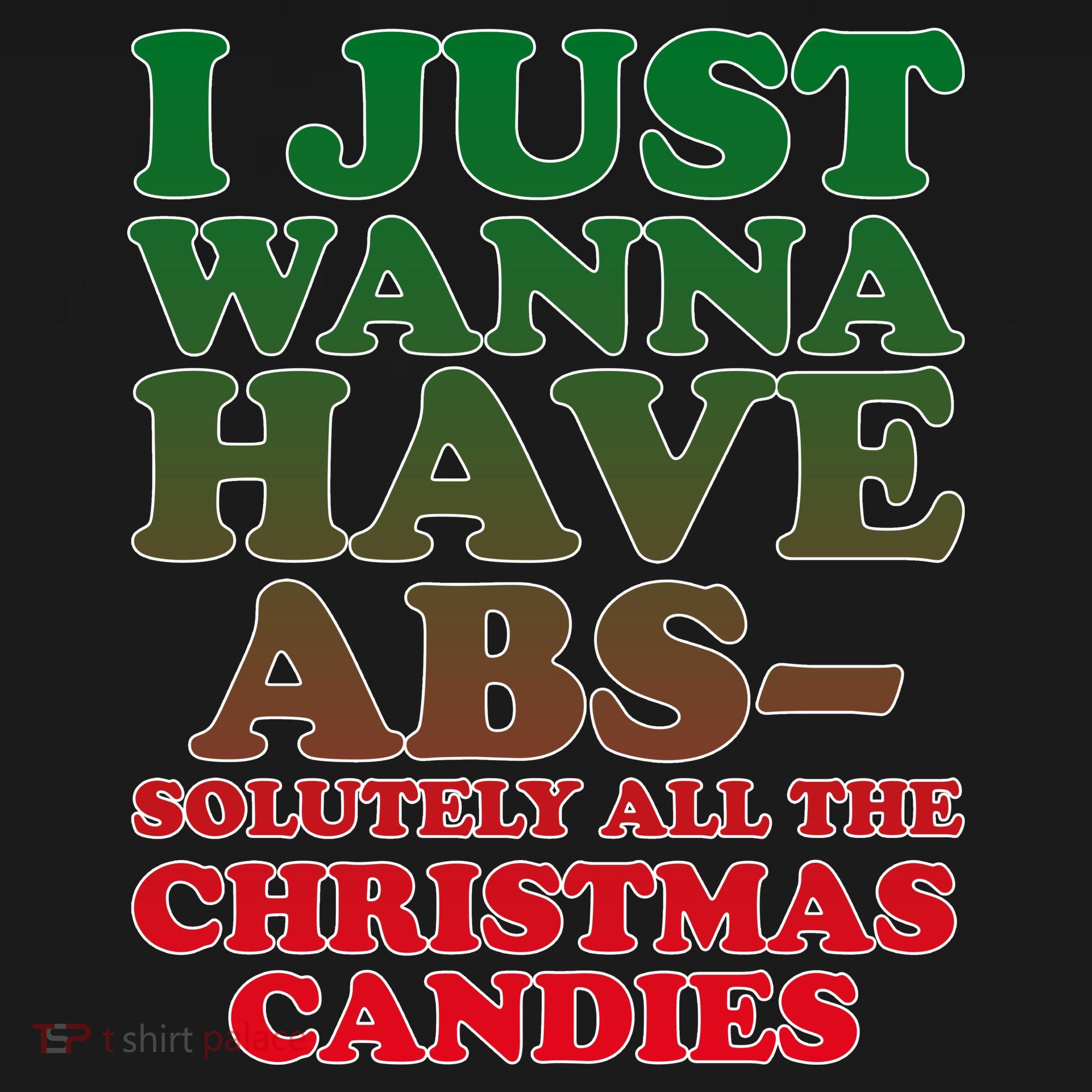 I Just Want Abs Christmas Candles Mousepad