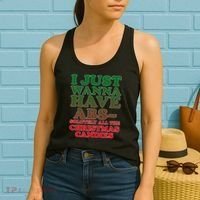 I Just Want Abs Christmas Candles Women's Tank Top thumb 2